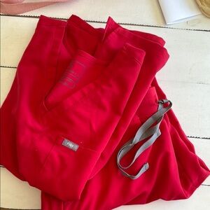 Figs Red Scrubs